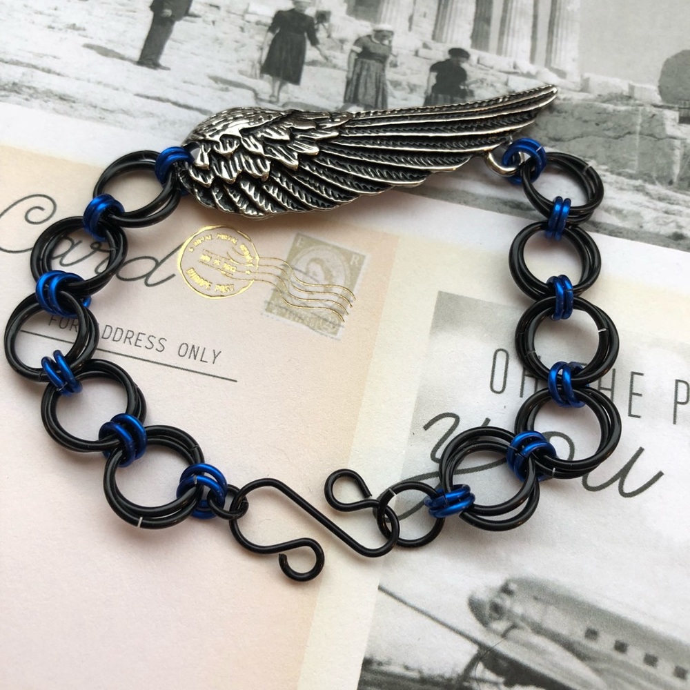 Angel Wing Rosette bracelet